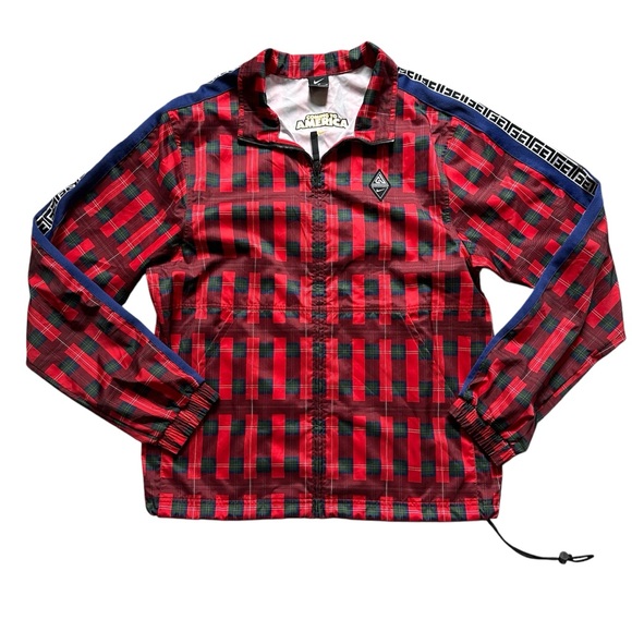 Nike Giannis Coming to‎ America Mens Full Zip Track Jacket Red/Blue Size S - Picture 1 of 8
